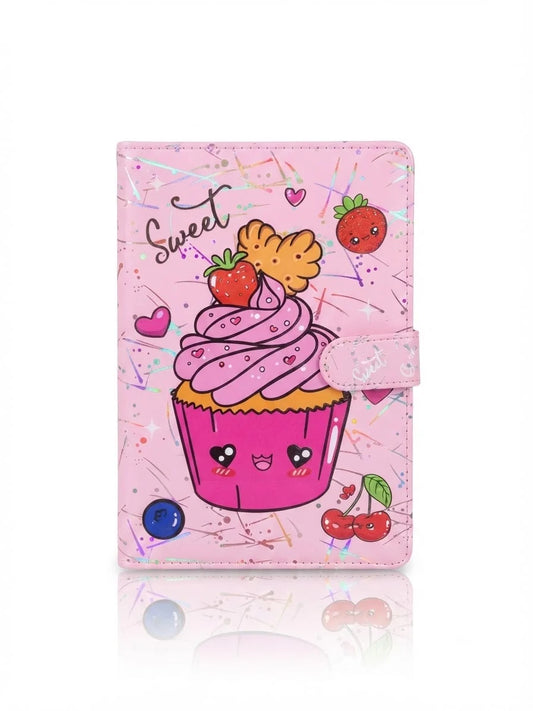 Fancy Notebook with Lock Button - Ice Cream