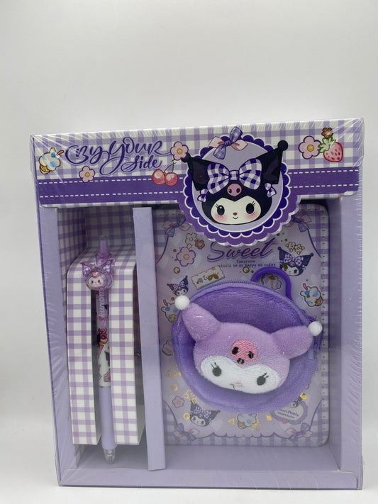 Fancy Character 3D Notebook & Pen Set - Kuromi