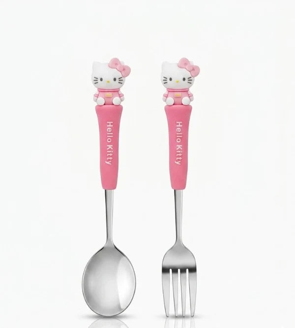 Metal Cutlery Stainless Steel - Hello Kitty