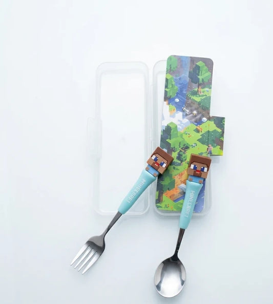 Metal Cutlery Stainless Steel - Mine Craft
