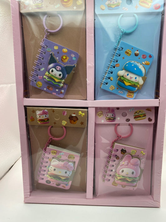 Mini Notebook Keychain - Sanrio