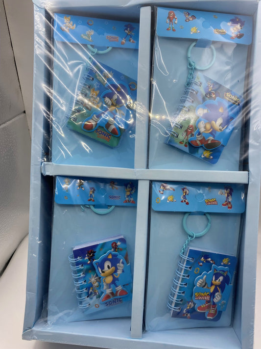 Mini Notebook Keychain - Sonic