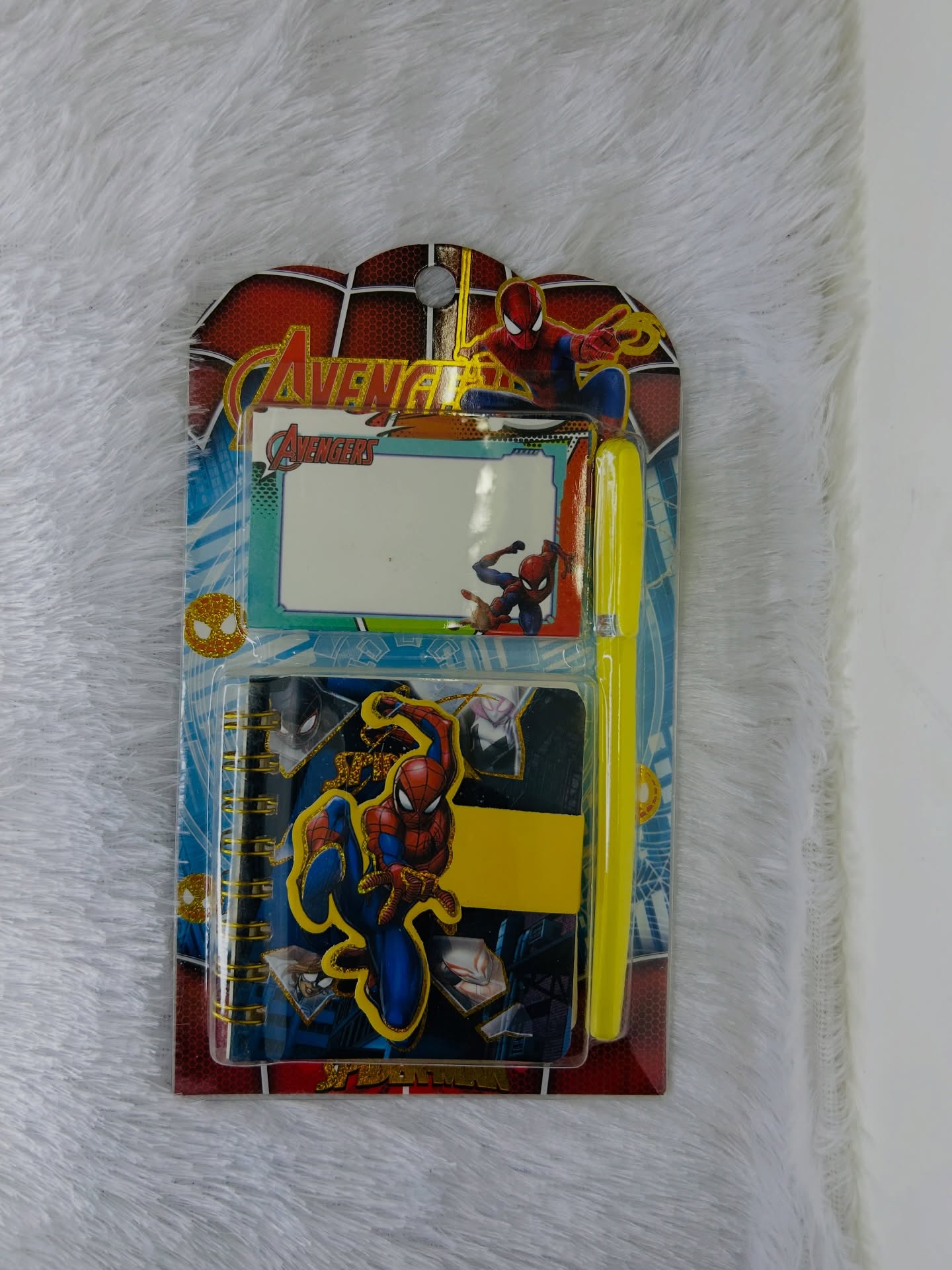 Character Mini Notebook & Sticky Notes Set - Avengers Spiderman