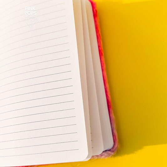Fluffy Fur Notebook - Rainbow Cat