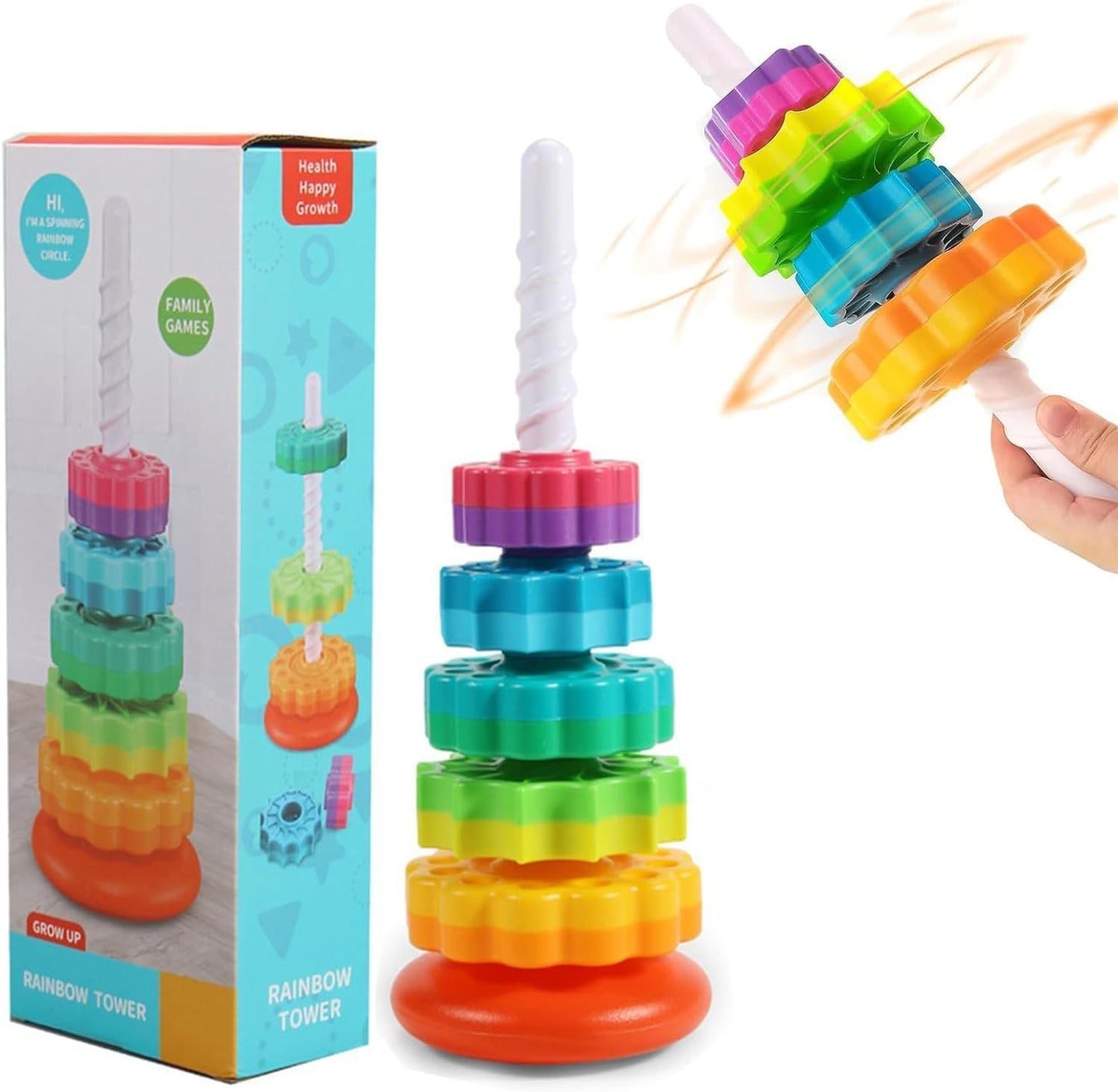 Rainbow Tower Spinning Circle (5 Pieces)