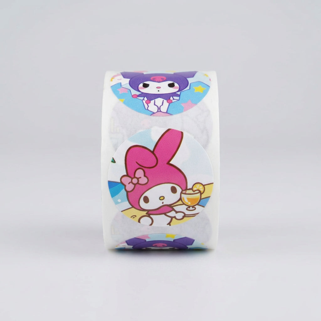 Sealing Sticker Roll - Sanrio Characters (Kuromi & Melody)