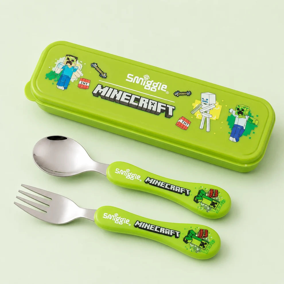 Smiggle Cutlery Set -  Minecraft