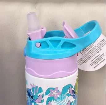 Smiggle Insulated Stainless Steel Flip Drink Water Bottle - 520 ml - Stitch