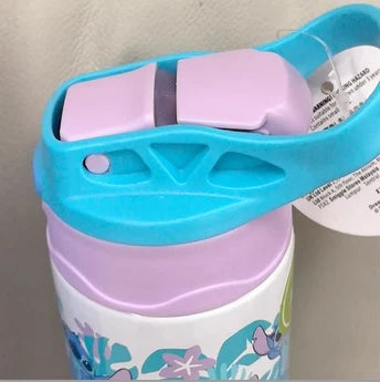 Smiggle Insulated Stainless Steel Flip Drink Water Bottle - 520 ml - Stitch