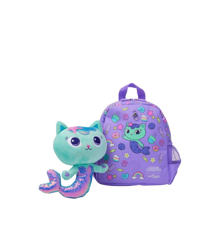 Smiggle Backpack With Detachable Plush Toy - Gabby's Cat