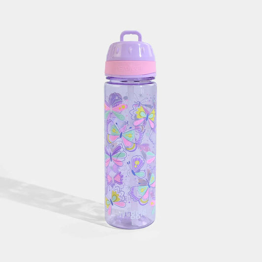 Smiggle Plastic Sipper Water Bottle - BPA Free - 650 ml - Butterfly