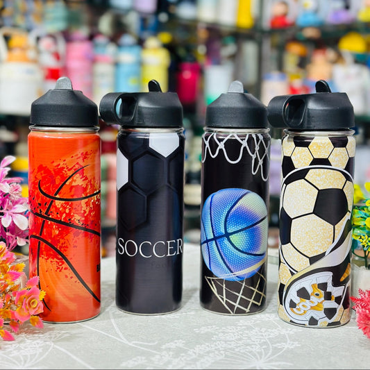 Sports Water Bottle Stainless Steel Insulated - Ball Games