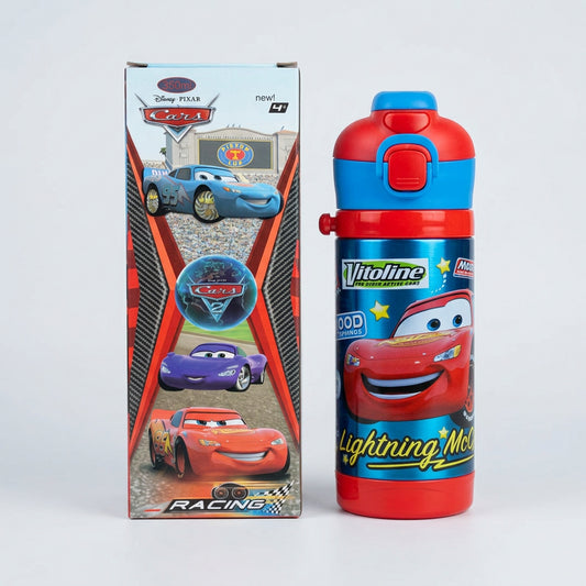 Stainless Metal Dual Sipper Water Bottle - 350 ml - Mc Queen