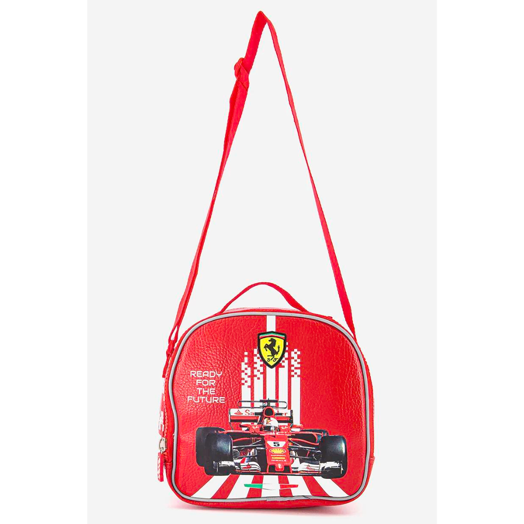 Simba Kids Boy Printed Adjustable Body Bag 21 L x 18 H x 7 W cm Red