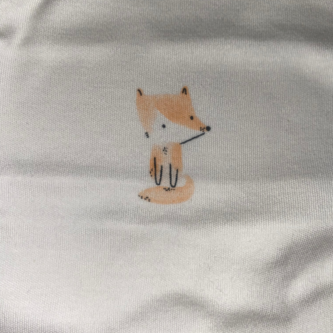 Mothercare Long Sleeve Body Suit - Fox Print (12-18 Months)