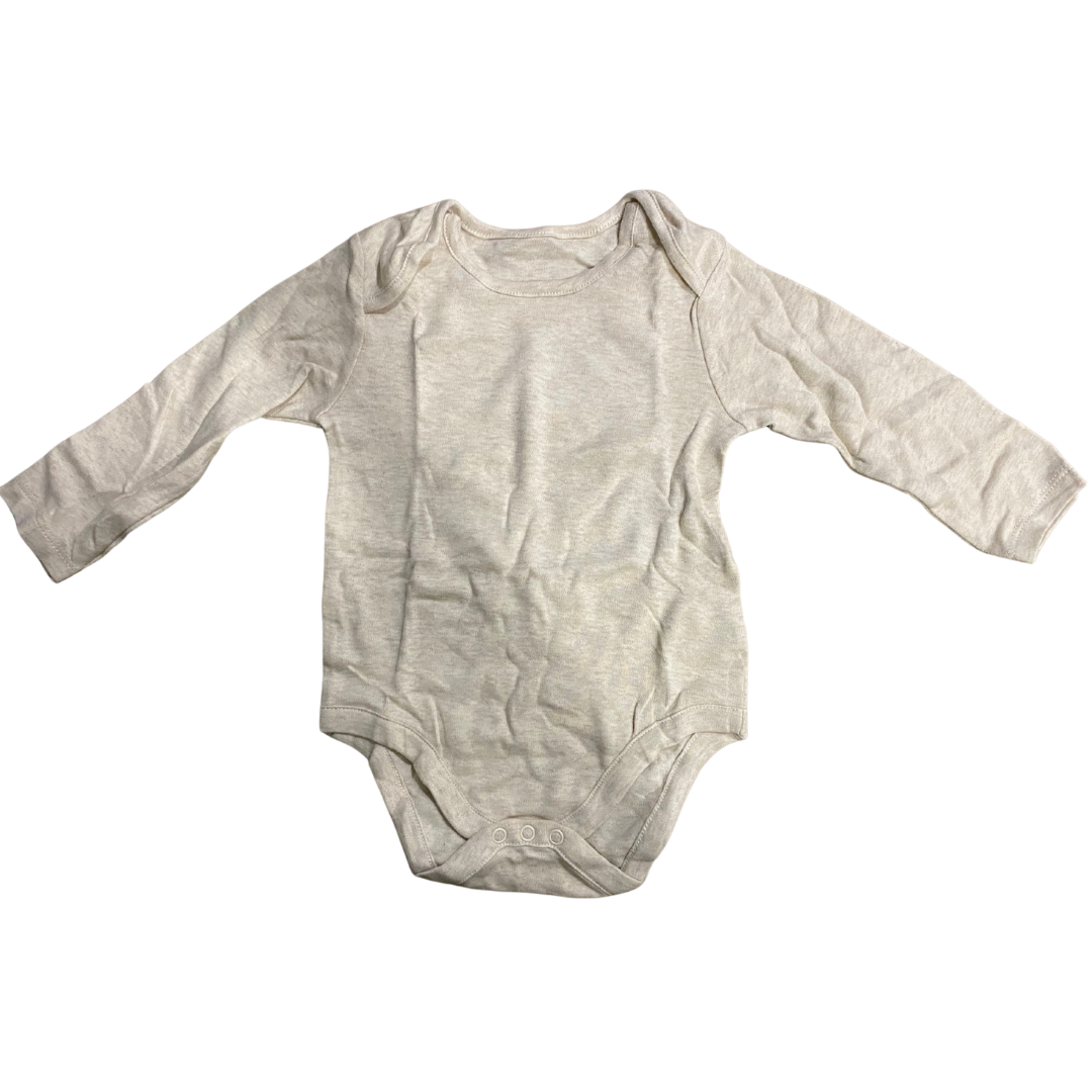 Mothercare Long Sleeve Body Suit - Plain (12-18 Months)