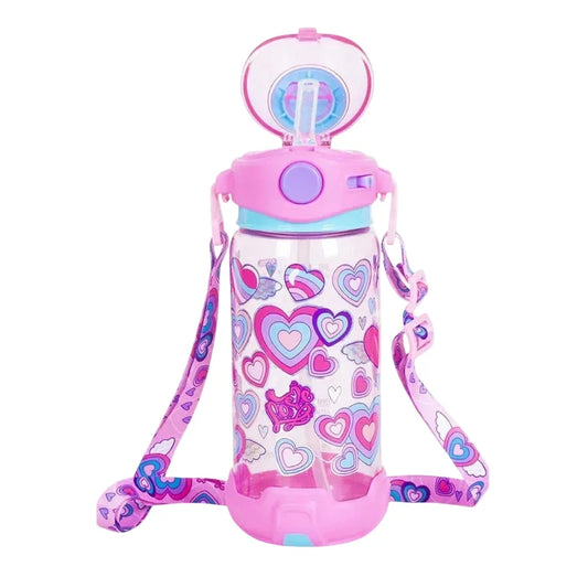 Vest Water Bottle - 650 ml - BPA Free - Hearts