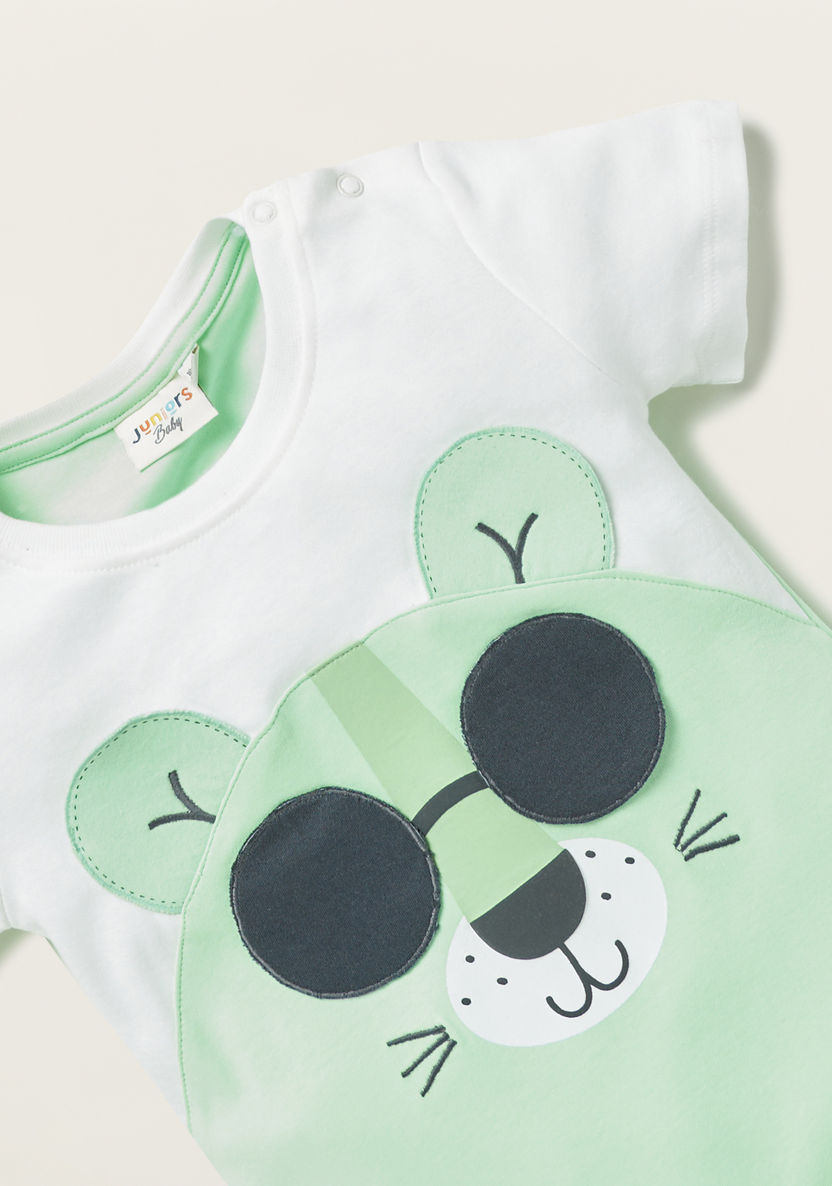 Juniors Green Romper 6-9 M