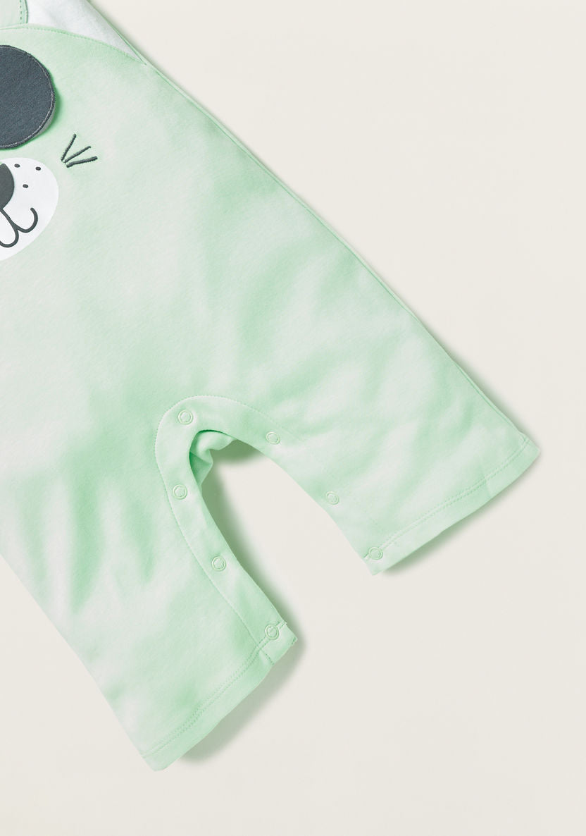 Juniors Green Romper 6-9 M