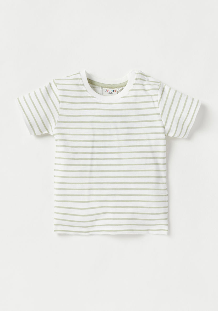 Juniors Graphic T Shirt - Multi Color (Pack of 3) 12-18 M Green And Blue