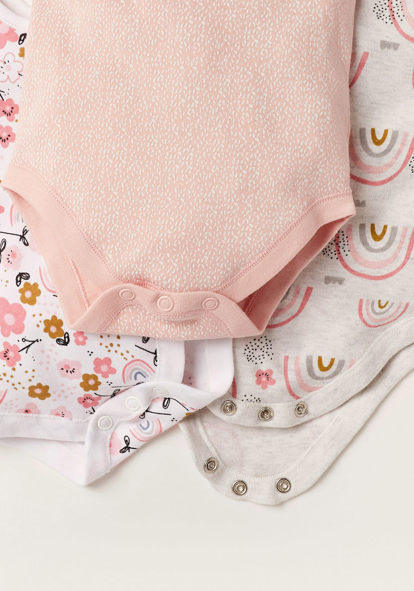 Juniors 5 Packed Sleeveless Body Suits - Floral ( 0-3 Months )