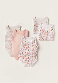 Juniors 5 Packed Sleeveless Body Suits - Floral ( 0-3 Months )