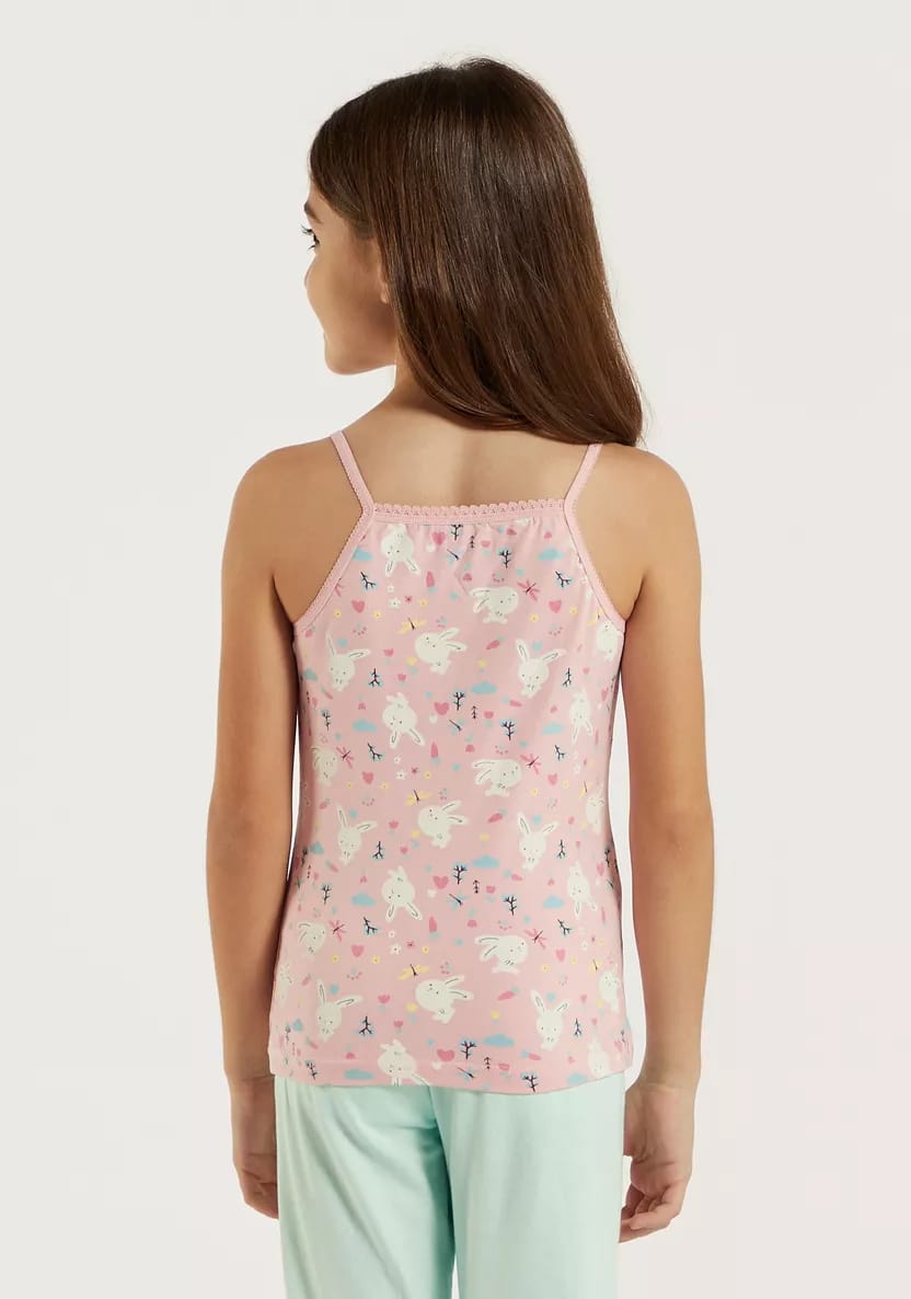 Juniors Girls Vest - Multi Color - Floral - 3PC 2-3 YR