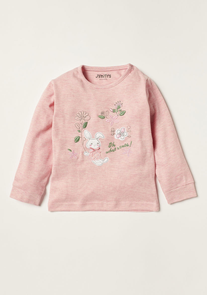 Juniors Shirt and Trouser Set - Bunny 0-6 M