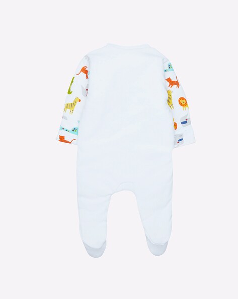 Mothercare Graphic Print Sleepsuit with Applique