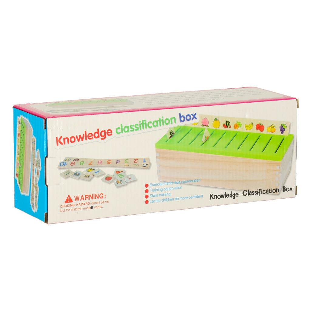 Montessori Sorting Knowledge Classification Box (Wooden)