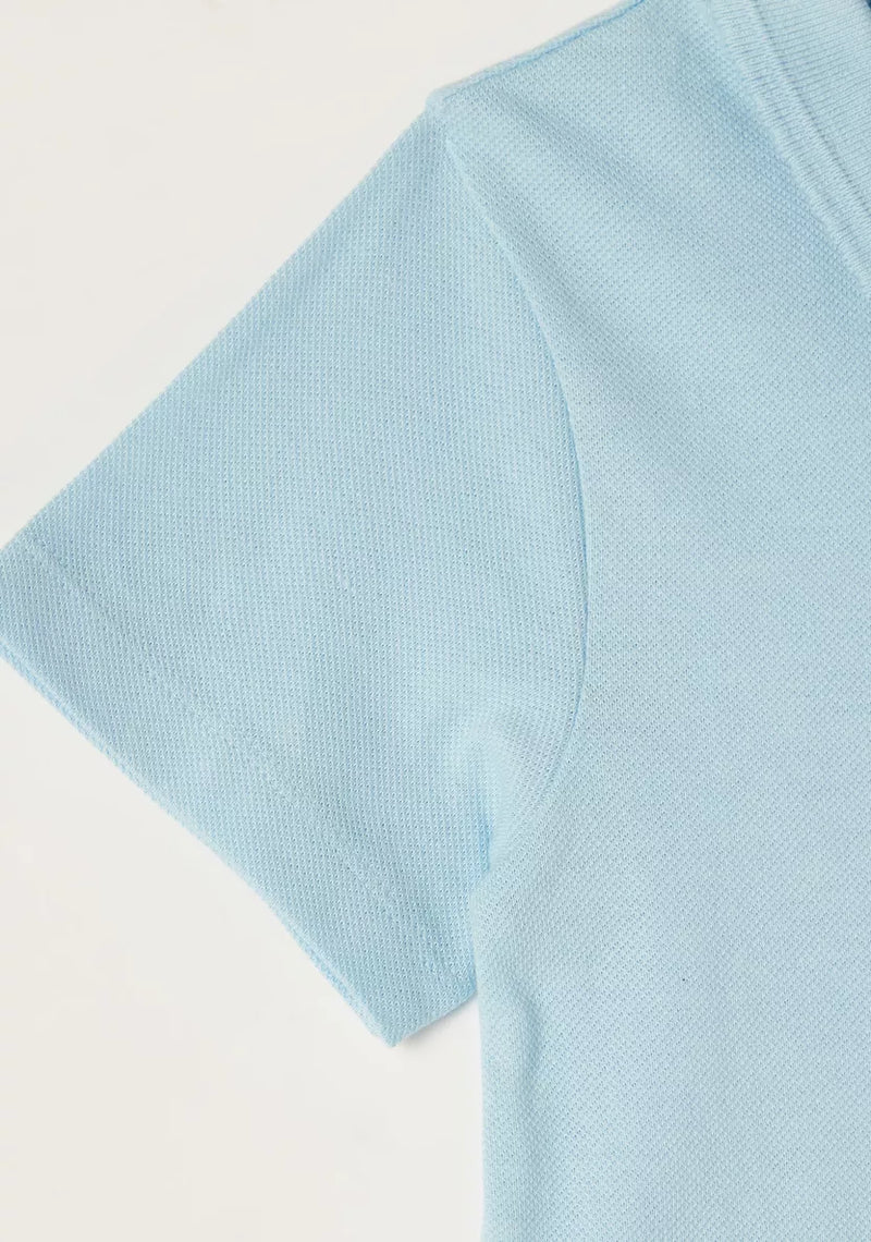 Juniors Solid Short Sleeves Polo T-shirt (6-7 Years)