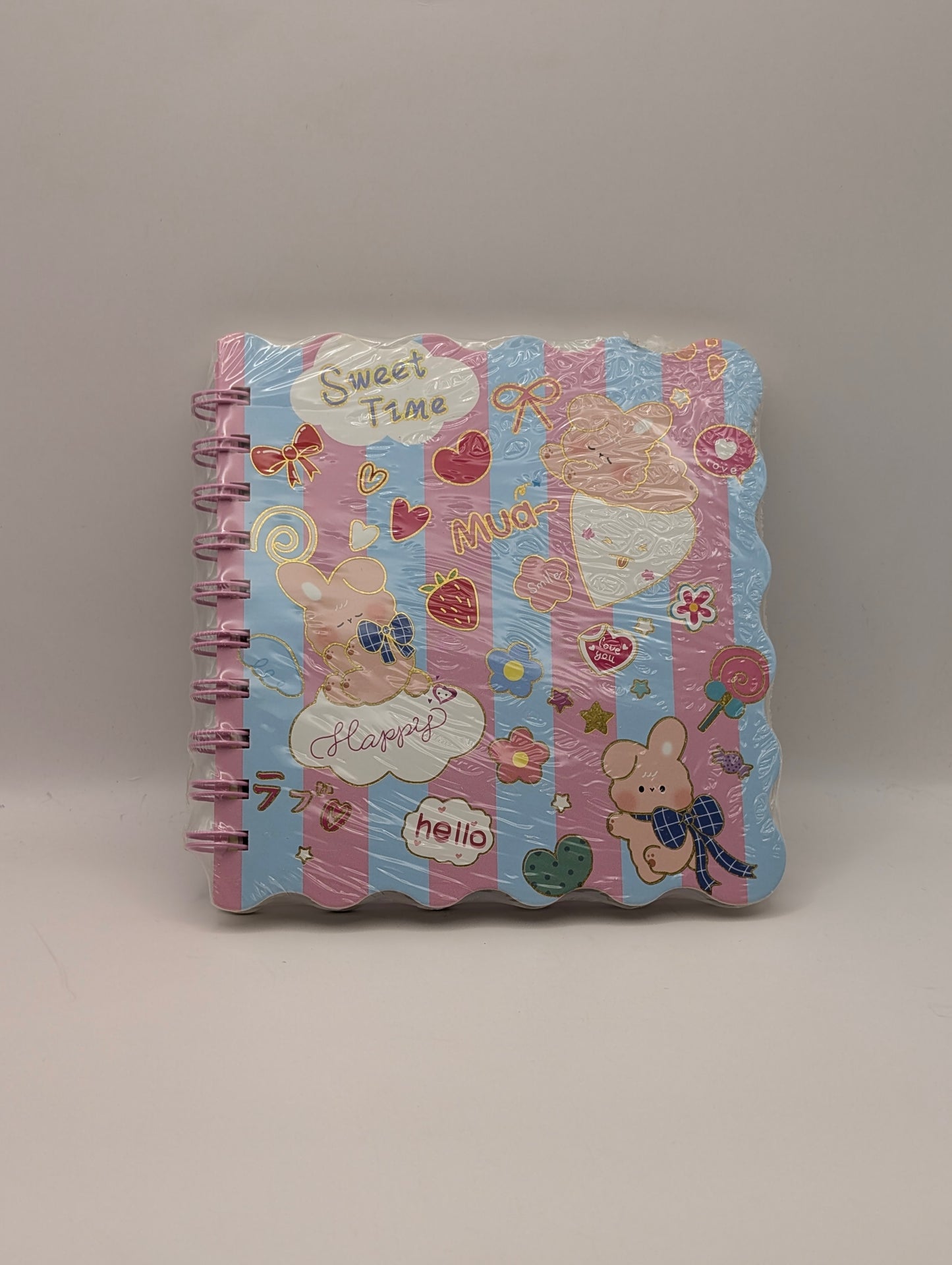 Kawaii Cute Curly Diary - Blue