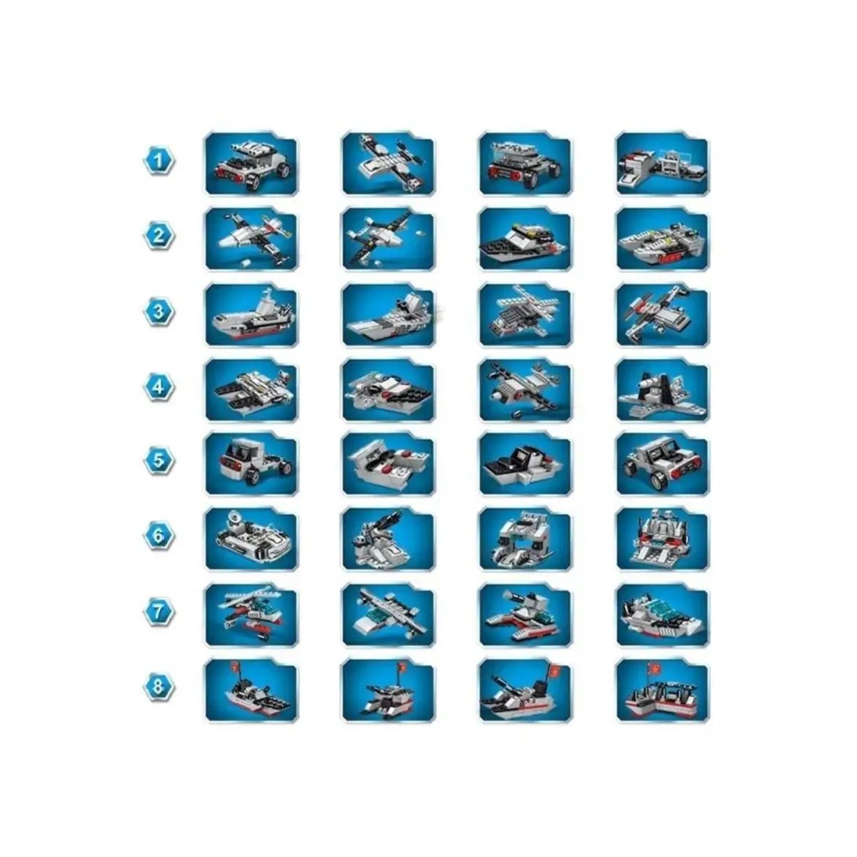 Aircraft Carrier Blocks  (617 Pcs)