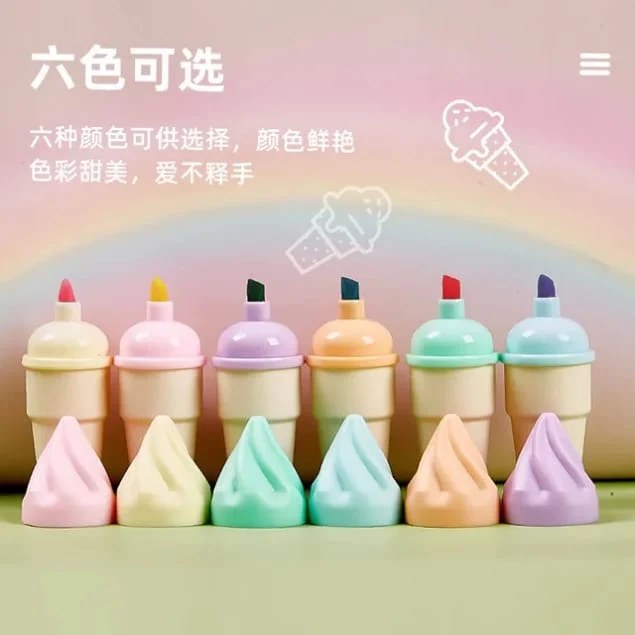 Cone Highlighters (Pack of 6)