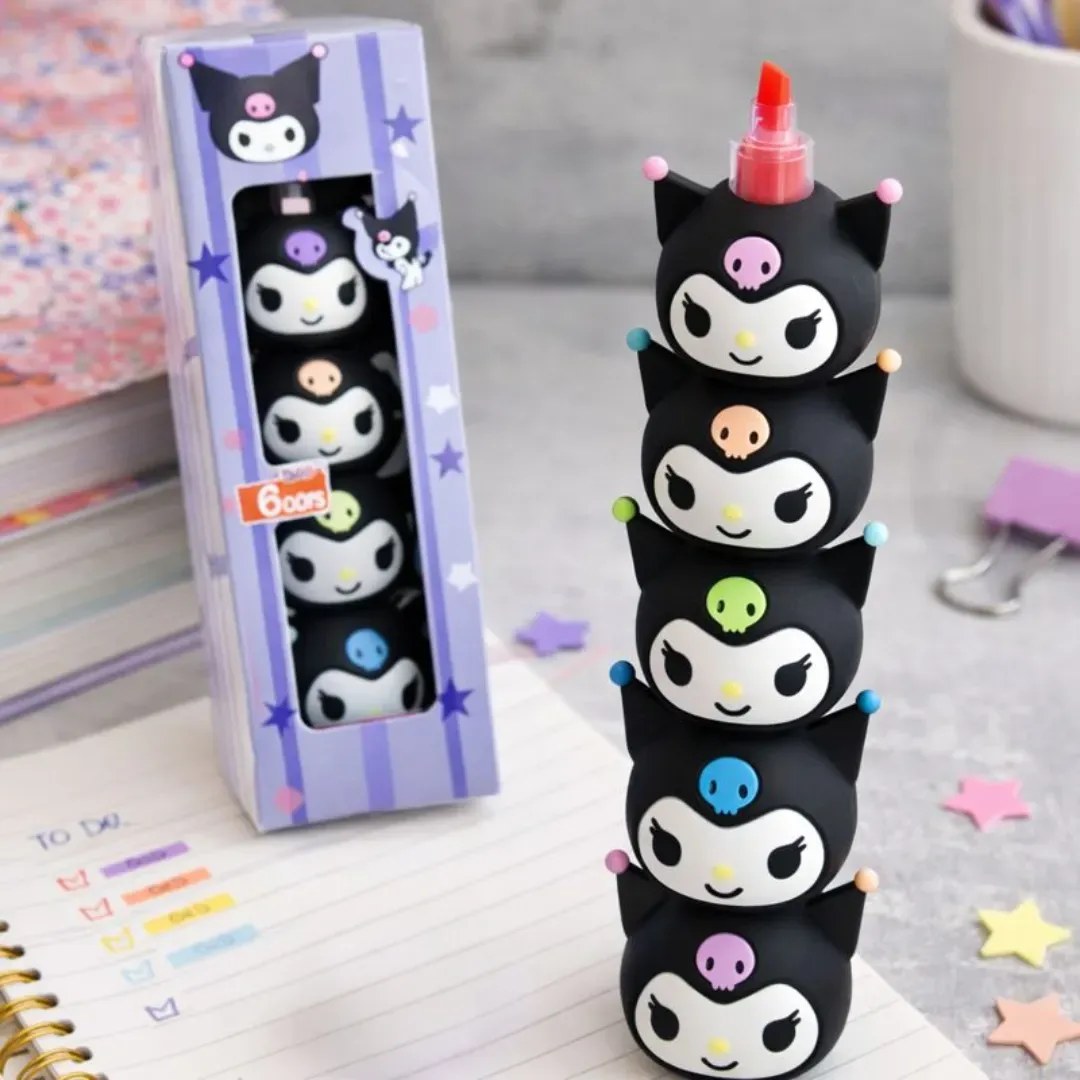 Kuromi Highlighters (Pack of 6)