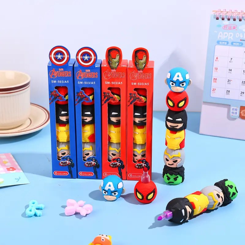 Marvel Avengers Highlighters (Pack of 6)