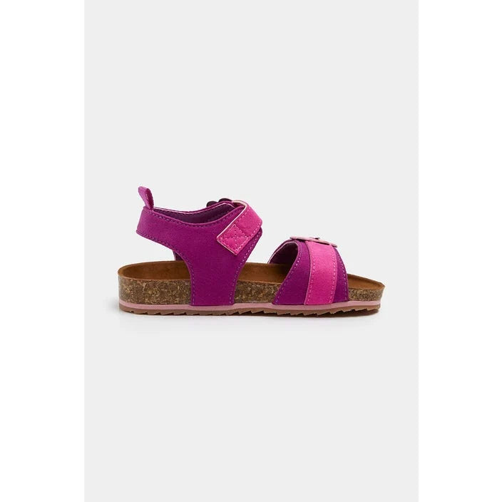 Mothercare Pink Flower Footbed Sandals