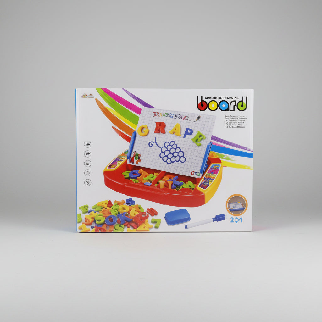 Magnetic Writing & Drawing Board - 2 In 1