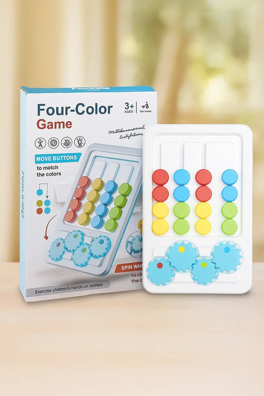 Four-Color game - Move Button - Spin Wheels